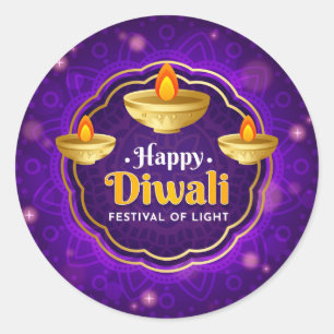 Diwali Runt Klistermärke