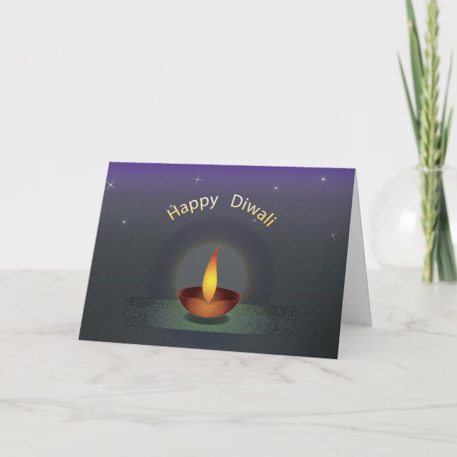 Diwali Three Text redu Kort (Framsida)