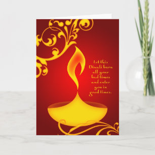 diwalihälsningar: eleganten tänder kort