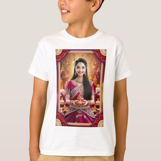 DiwaliLamps T Shirt (Framsida)