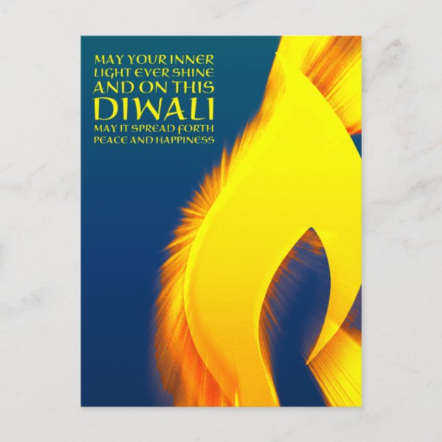 diwalis inspirationsljussprängning vykort (Framsida)