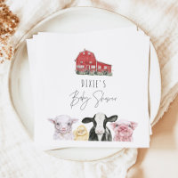 DIXIE Cute Land Red Barn Baby djur