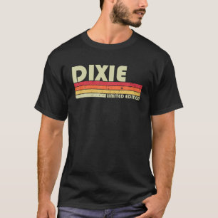 DIXIE Gift Namn Personlig Retro Vintage 80s 90-tal T Shirt
