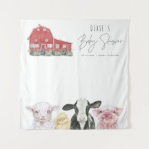 DixIE Land Red Barn Farm Animal Baby Shower