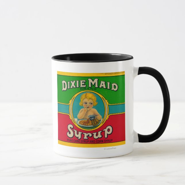 Dixie Maid Syrup LabelCairo, GA Mugg (Höger)