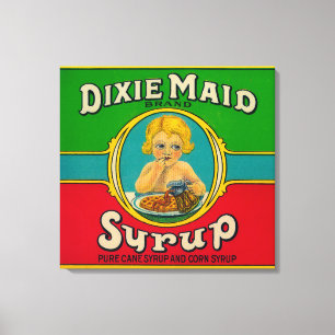 Dixie Maidsirap LabelCairo, GA Canvastryck