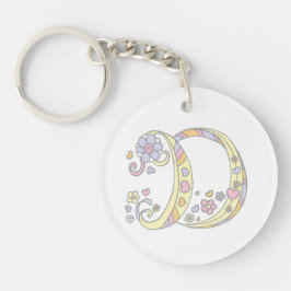 Dixie monogram D namn och nyckelring