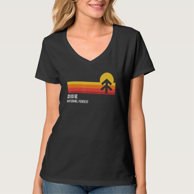 Dixie National Forest Utah Cool Retro Style Rand T Shirt (Framsida)