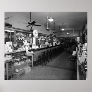 Dixie Soda Fontän Company: 1920-talet Poster