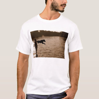 Dixie som hoppar av skeppsdockan tee shirt