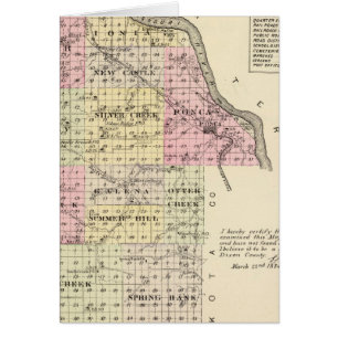 Dixon County, Nebraska Hälsningskort