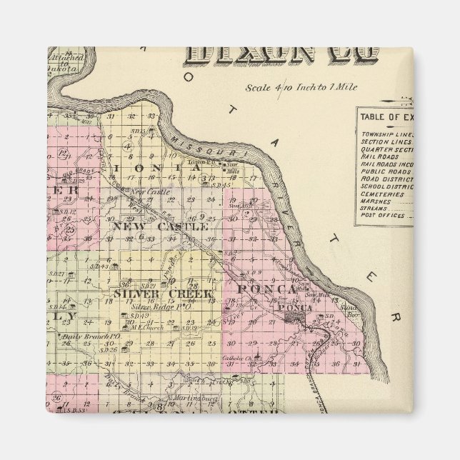 Dixon County, Nebraska Magnet (Framsidan)