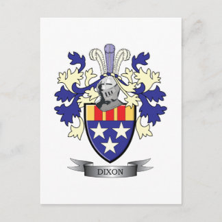 Dixon Family Crest Jackar av Arm Vykort