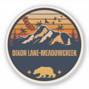 Dixon Lane-MeadowCreek, Kalifornien Klistermärken