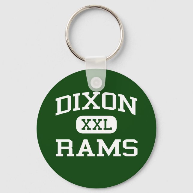 Dixon - Rams - High School - Dixon California Nyckelring (Framsida)