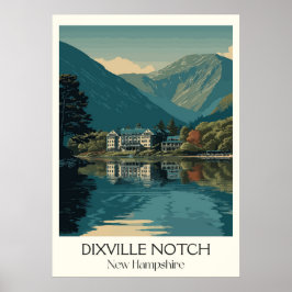 Dixville Notch New Hampshire sjö Poster