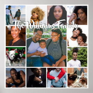 DIY 13 Photo   Vår familjesammanställning DIY-form Poster