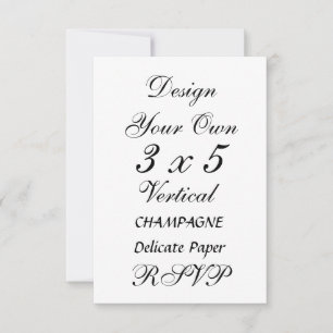 DIY 3 x 5 CHAMPAGNE Delikat Pappert