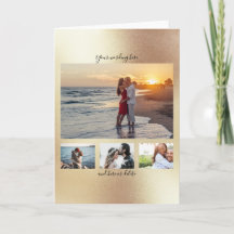 DIY 4-foto | romantisk årsdag förlovning guld