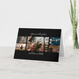DIY 5 fotoårsdag svart i bröllop Kort