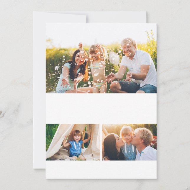 DIY 5x7 3-mall för fotokollage Julkort (Framsida)