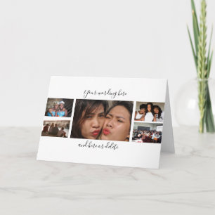 DIY 7-foto studenten-familjens anpassningsbar Kort