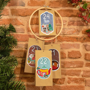 DIY Advent Calendar - Bekräfta jul Klistermärken