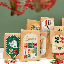 DIY Advent Calendar - Leksak jul Klistermärken