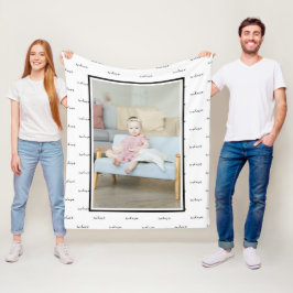 DIY-Anpassningsbar för unik Personlig för foto och Fleecefilt
