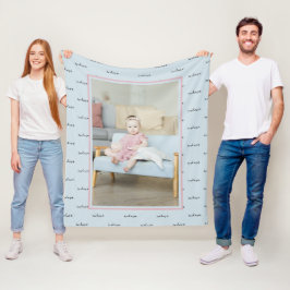 DIY-Anpassningsbar för unik Personlig för foto och Fleecefilt