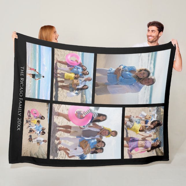 DIY-Anpassningsbar för unik Personlig för fotokoll Fleecefilt (På plats)