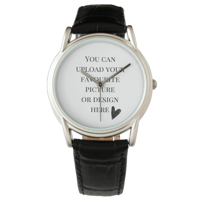 DIY, Anpassningsbar Manar Krona Protector Black Le Armbandsur (Framsida)