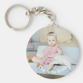 DIY Anpassningsbar Personlig Photo och Namn Nyckelring
