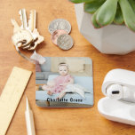 DIY Anpassningsbar Personlig Photo och Namn Nyckelring<br><div class="desc">Personlig som är lätt att skapa nyckelkedja - lägg till egna foton och texter från Ricaso</div>