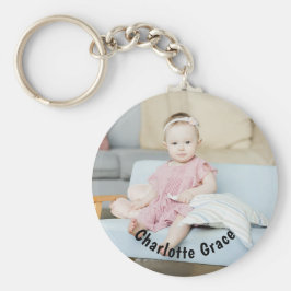 DIY Anpassningsbar Personlig Photo och Namn Nyckelring