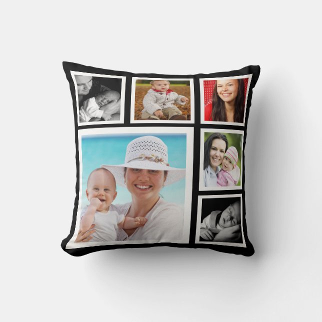 DIY Anpassningsbar Personlig Photo Template Kudde (Framsida)