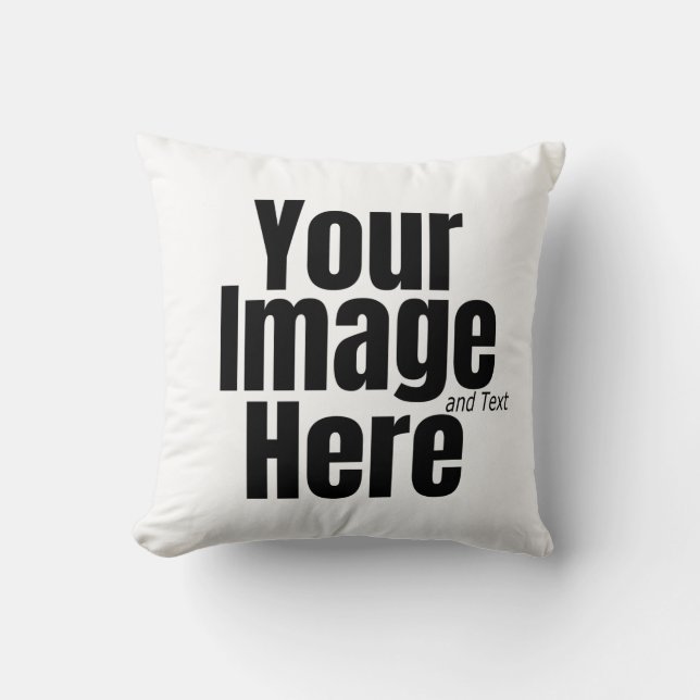 DIY Anpassningsbar Photo and Text Kudde (Framsida)