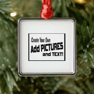 DIY Anpassningsbar Photo jul Julgransprydnad Metall