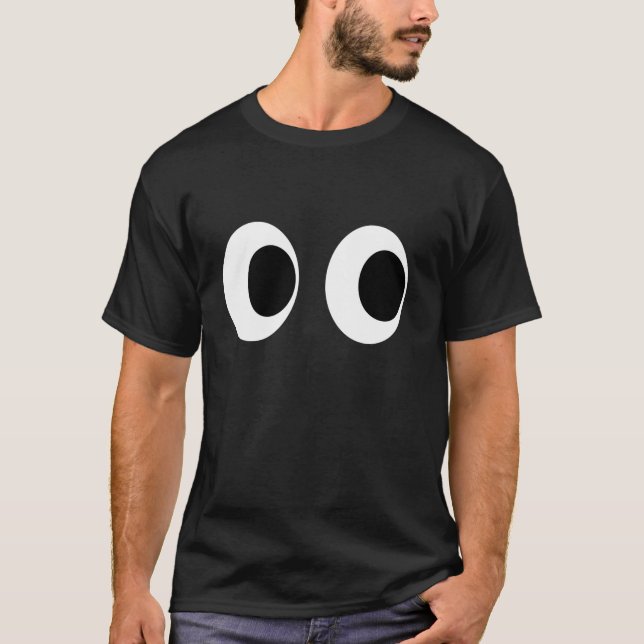 DIY Arcade Ghost Ögon Halloween Group Costume T Shirt (Framsida)