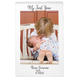 DIY baby foto nyfödd första året personifiera Kalender