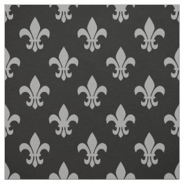 DIY BG Färg, Dk Grått Fleur De Lis Sz6 Black Tyg