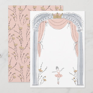 DIY Blank Ballet Party Inbjudningar