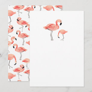 DIY Blank Flamingo Inbjudningar