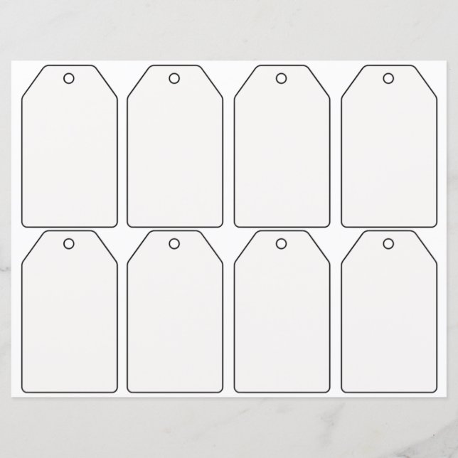 DIY blank Gift-märkre (Framsida)