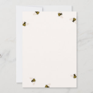 DIY Blank Honungsbin Inbjudningar