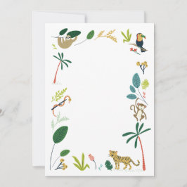 DIY Blank Jungle Inbjudningar