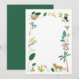 DIY Blank Jungle Inbjudningar