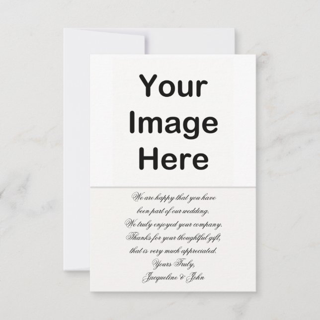 DIY - BRÖLLOP TACK KORT (Framsida)