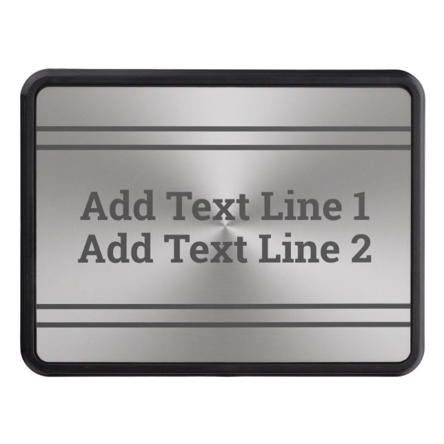 DIY Bruten Metall Titta på texten här Dragkroksskydd (Framsidan)