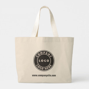 DIY Business Website and Company Logotyp Anpassnin Jumbo Tygkasse